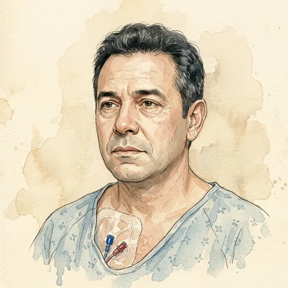 Central Line Cesar — NCLEX story mnemonic character for Central Lines & Air Embolism: Clamp It, Position It, Protect It