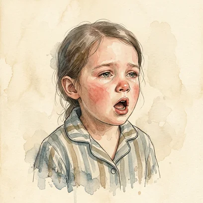Croupy Cora — NCLEX story mnemonic character for Croup vs Epiglottitis: The Barking Cough and the Child You Never Lie Down