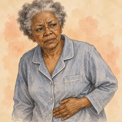 Diverticular Dee — NCLEX story mnemonic character for Diverticulitis