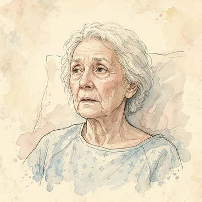 Fractured Frida — NCLEX story mnemonic character for Hip Fracture & Fat Embolism: The Shortened Leg and the Confusion That Follows