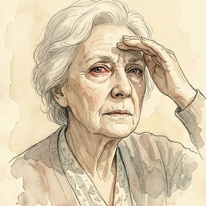 Glaucoma Gloria — NCLEX story mnemonic character for Glaucoma: Silent Peripheral Loss vs Acute Angle-Closure Emergency