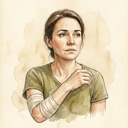 Phantom Petra — NCLEX story mnemonic character for Amputation Care: The Limb That Is Gone but Still Hurts