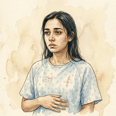 Post-Op Priya — NCLEX story mnemonic character for Postoperative Complications: The Day-by-Day Timeline Every Nurse Watches
