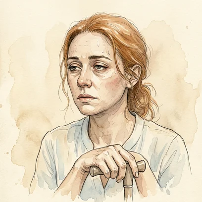 Sclerosis Sadie — NCLEX story mnemonic character for Multiple Sclerosis: Demyelination, Relapses & Heat Intolerance