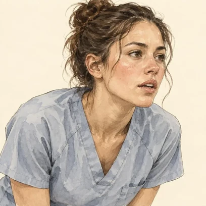 Wheezing Wanda — NCLEX story mnemonic character for Asthma Exacerbation